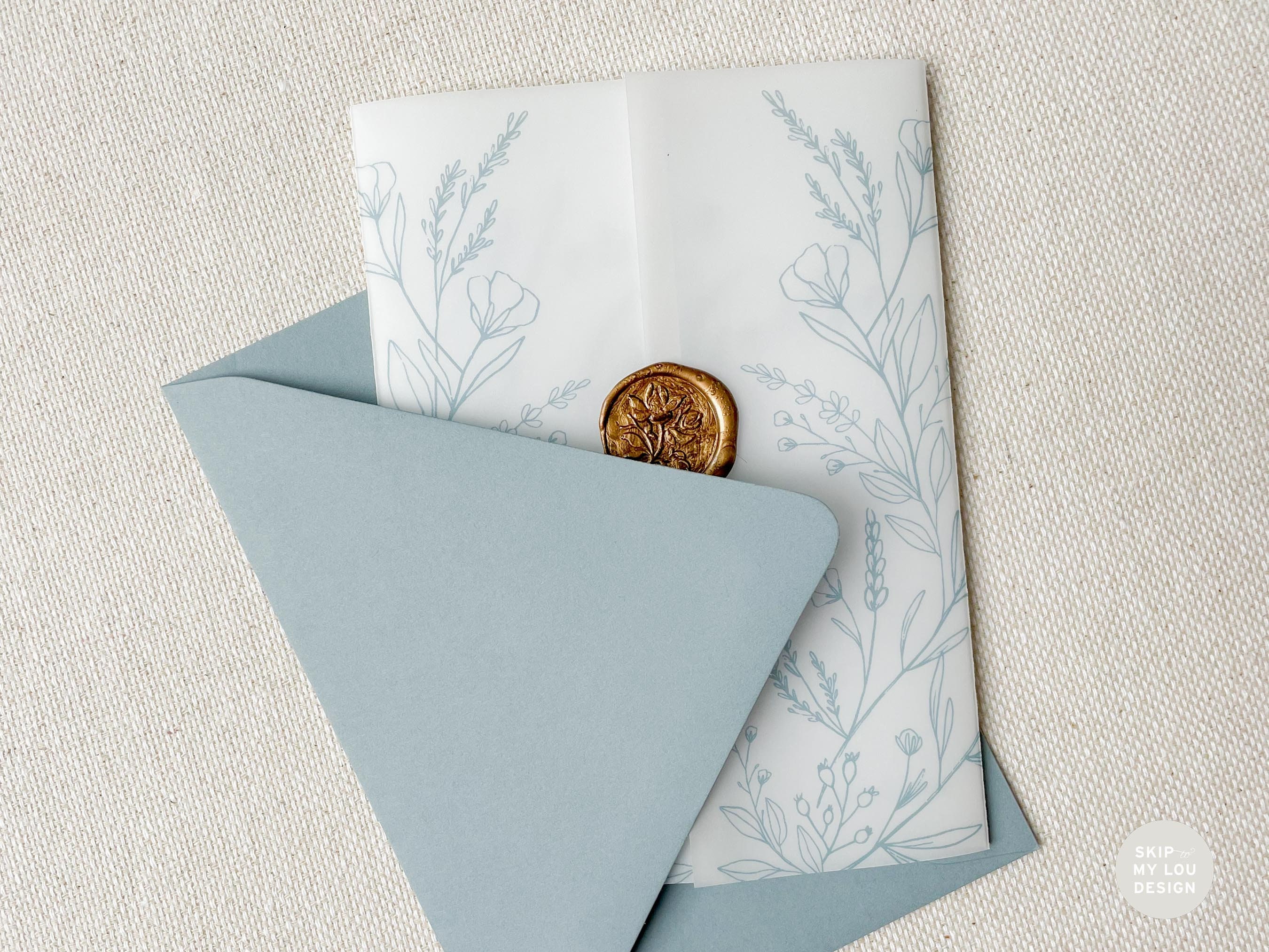 200 Pcs Pre-Folded Vellum Jackets for 5 x 7 Invitations Translucent Wedding  Invitations Paper Tracing Paper Invitation Folded Vellum Paper Wraps for