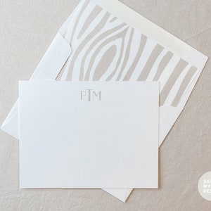 Cartes de notes personnalisées Woodgrain Monogram Notecard Monogram Note Card Monogram Merci Monogram Stationnaire Personnel Stationnaire Papeterie personnalisée