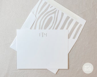 Karte mit Holzmaserung Holzmaserung Karte Monogramm Karte Karte Danke Monogramm Briefpapier