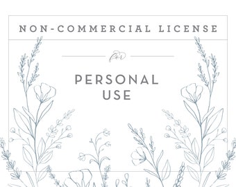 Non-Commercial License for Personal Use of Custom Artwork | Not For Resale