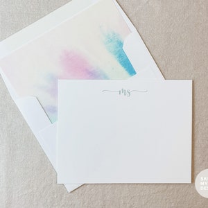 Custom Notecards Tye Die Monogram Notecards Monogram Notitiekaarten Monogram Thank You Monogram Stationair Persoonlijk briefpapier Aangepast briefpapier