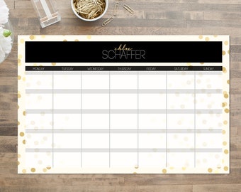 custom desk calendar etsy