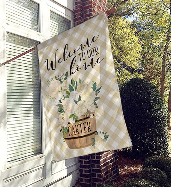 Personalized House Flag Large Home Flag Outdoor Flag Etsy