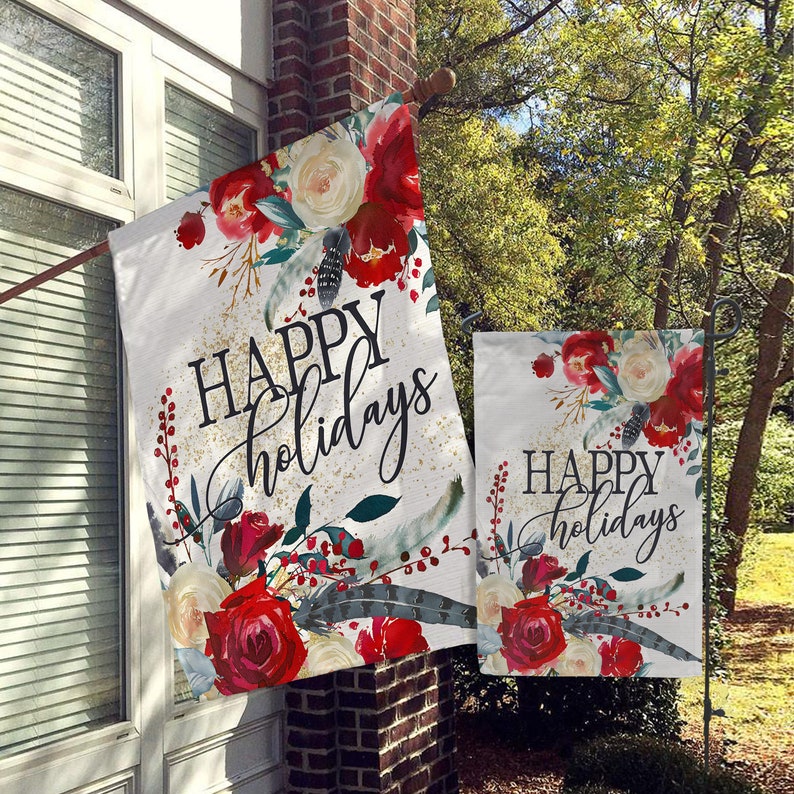 Christmas Flag Holiday Flag Merry Christmas Flags Santa Etsy Norway