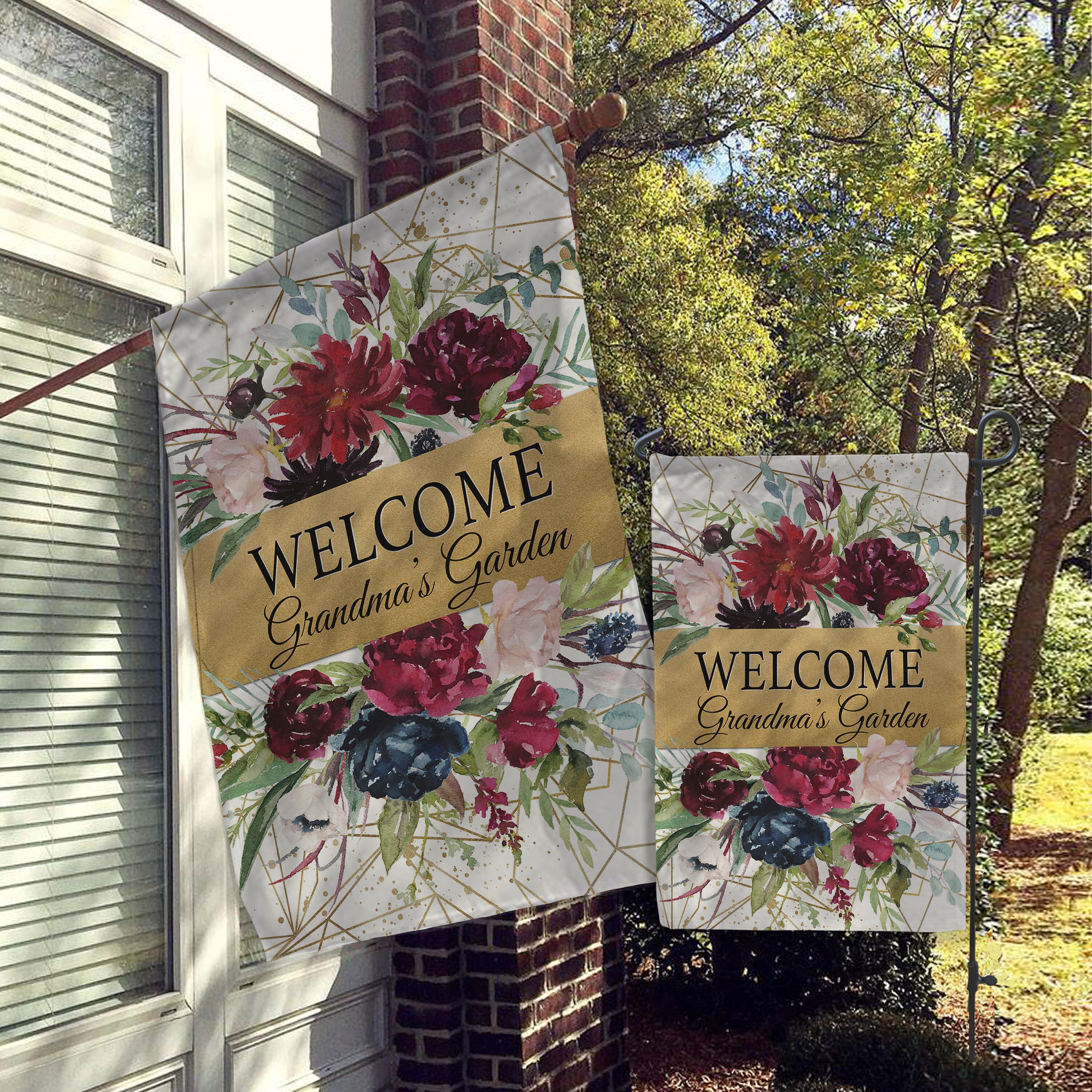 Personalized Flag Garden Flag House Flag Etsy