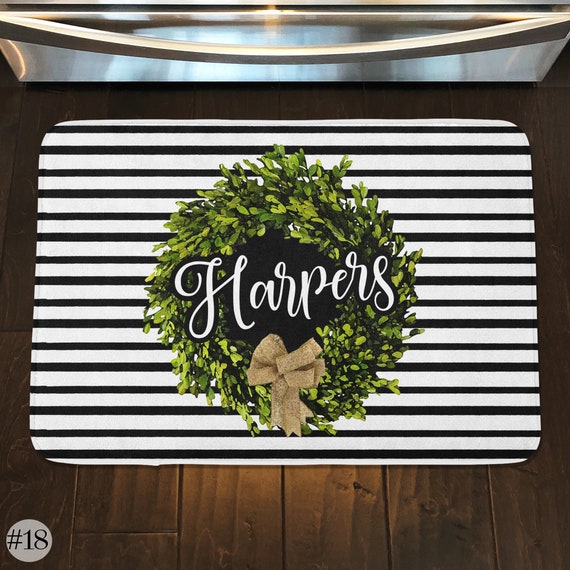Floor Mat Personalized Rug Kitchen Rug Personalized Floor Etsy