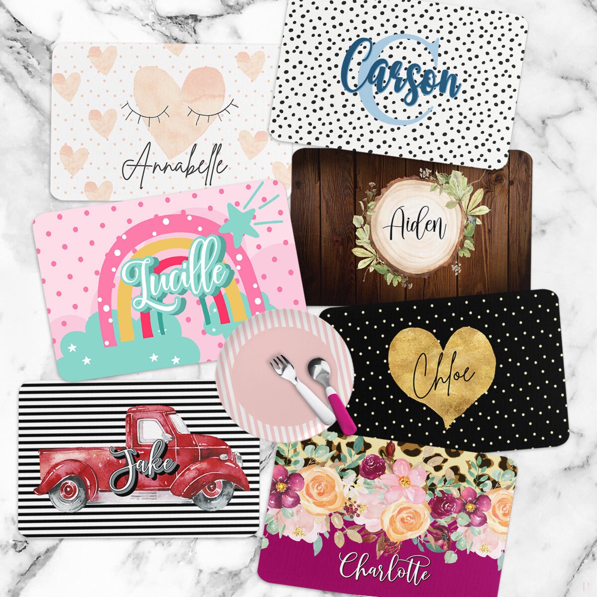 Personalized Placemats Custom Childrens Placemat Kids Etsy