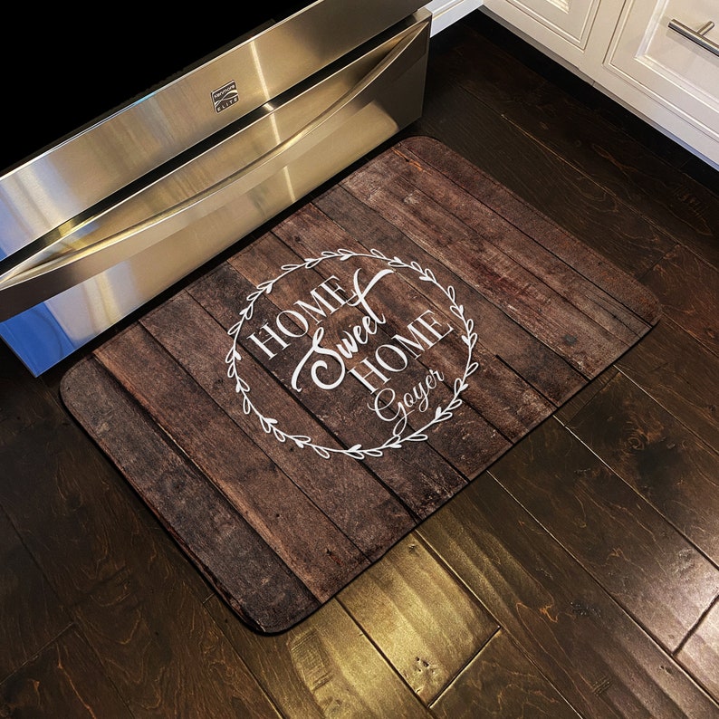 Floor Mat Personalized Rug Kitchen Rug Personalized Floor Etsy
