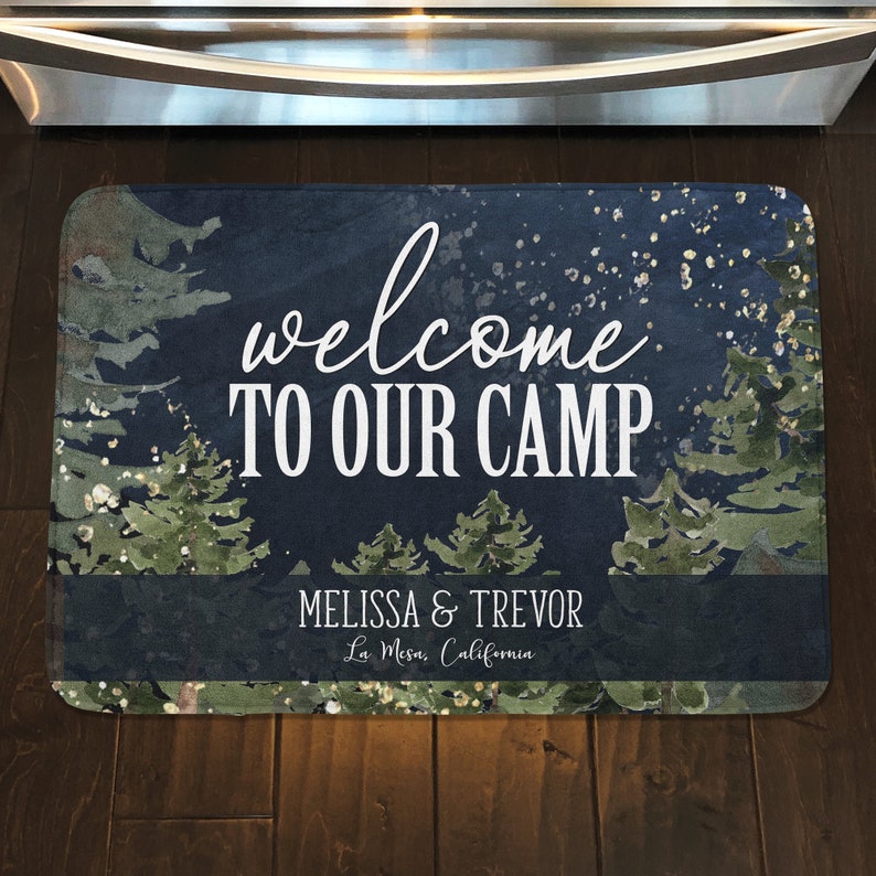 large personalized camping rug