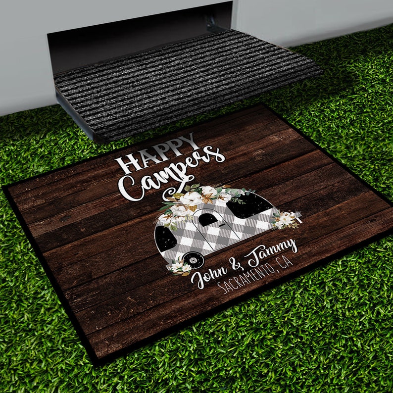 large personalized camping rug