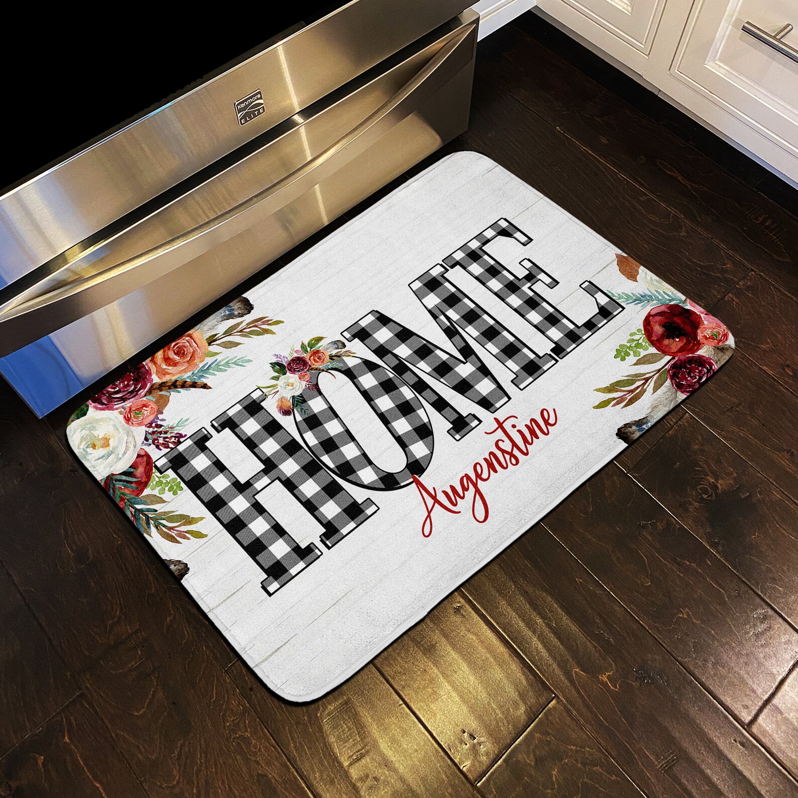 Floor Mat Personalized Rug Kitchen Rug Personalized Floor Etsy