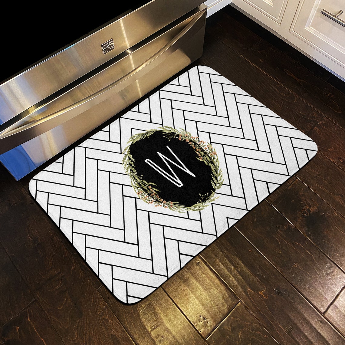 Floor Mat Personalized Rug Kitchen Rug Personalized Floor Etsy