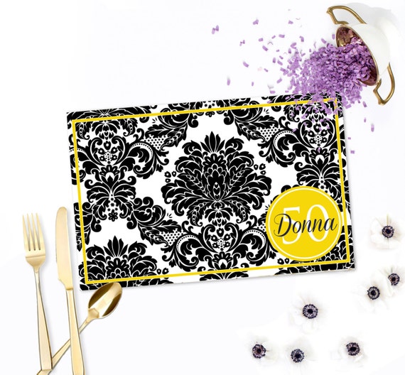 Items similar to Personalized Paper Placemats, Custom Placemats