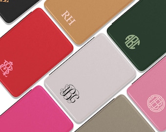 Étui personnalisé pour Kindle, 6 po. 6,8 po. 7 po. 11e génération, blanc comme du papier, couleur souple, signature, couverture personnalisée, poignée, initiales, rose, vert, rouge, bleu, noir