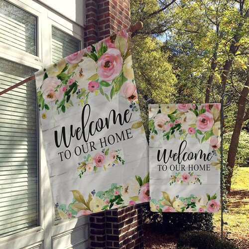 Welcome Flags House Flags Garden Flags Porch Flags Yard - Etsy