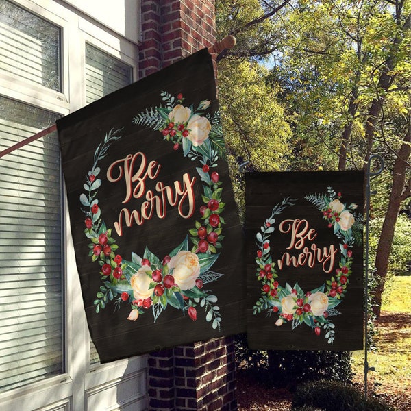 Christmas Flag, Holiday Flag, Merry Christams Flags, Santa Flags, Welcome Flags, House Flags, Garden Flags, Holiday Outdoor Decor