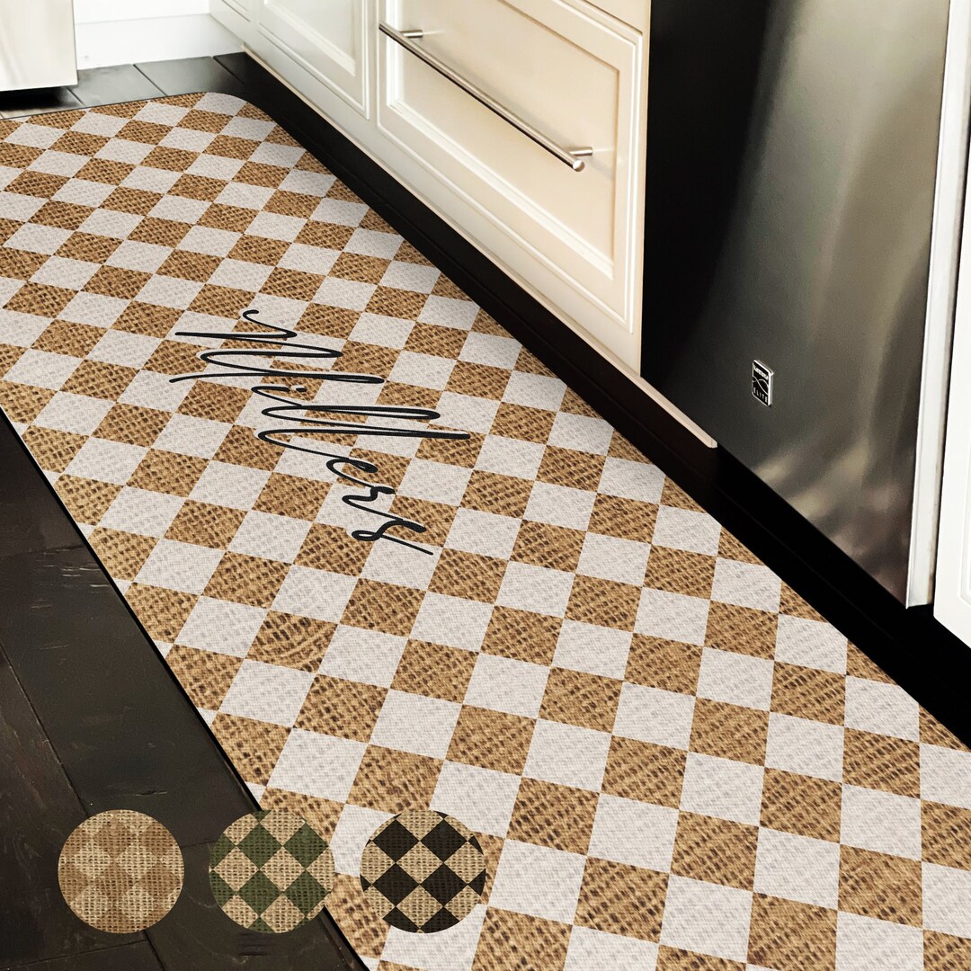 Runner Floor Mat Rug, Large Kitchen Rug, Personalized Mat, Custom ...