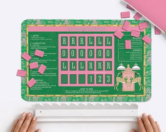 Mahjong Practice Neoprene Mat, Solo Play, Single Game, Grand Millennial, Cottage Core, Preppy, Mahj Lover Gift, Beginner or Master Play