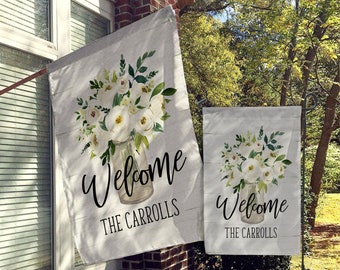 Personalized Garden Flags, Custom Garden Flag, Monogram Flag, Personalized House Flags, Harvest Farmhouse Decor, Yard Decor, Outdoor Decor