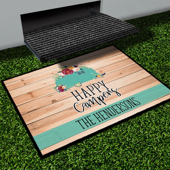 Happy Campers Floor Mat, Door Mat Happy Camper