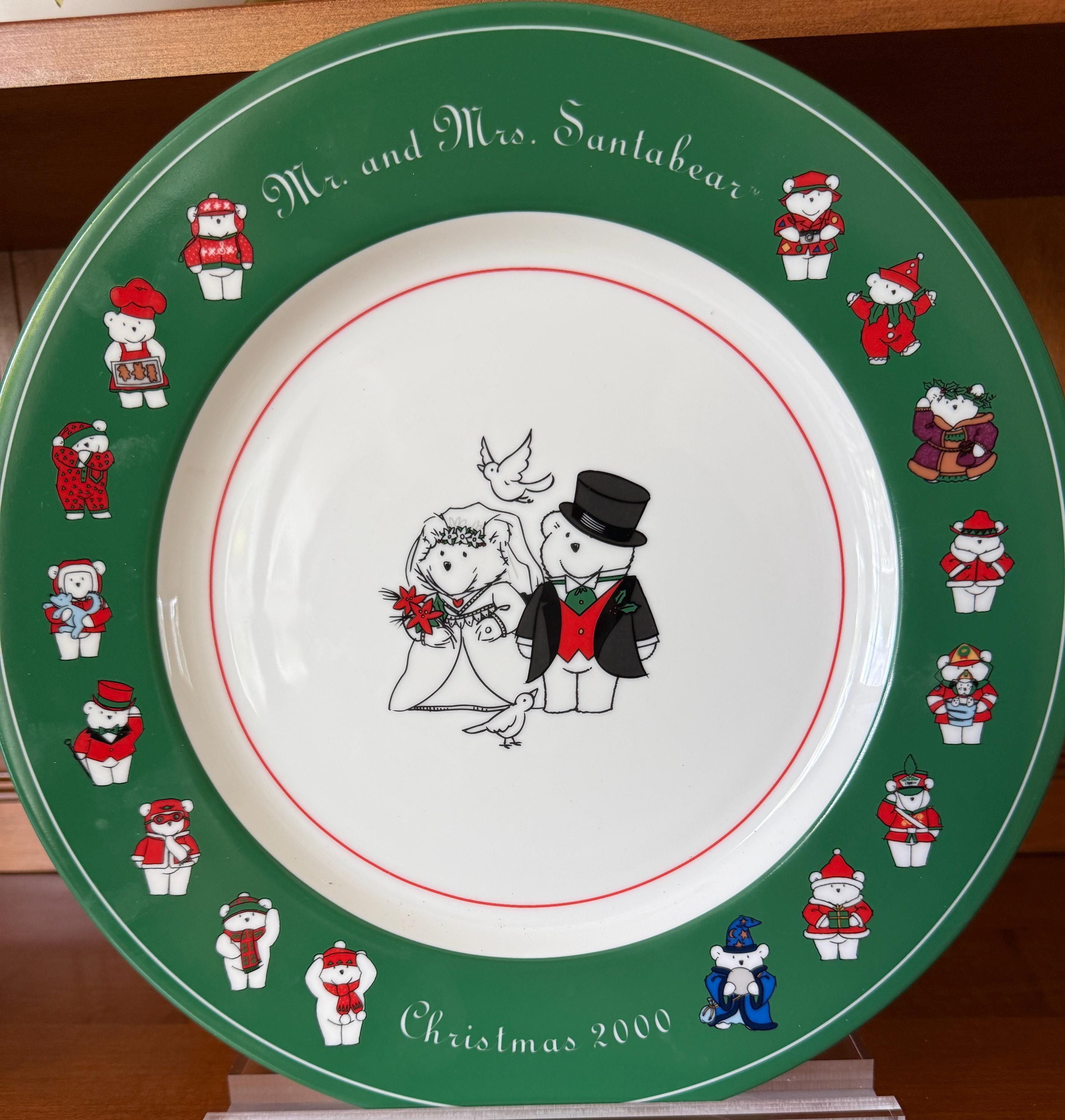 Vintage Santa Plate - Etsy
