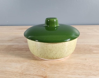Green Ceramic Lidded Bowl