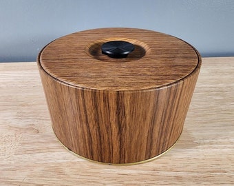 GuildCraft Faux Wood Metal Ice Bucket