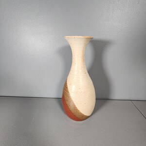 Large Ceramic Pottery Vase Signed 11 Tall image 1