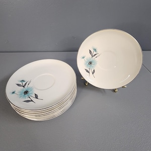 One Blue Tempo by Canonsburg Pottery Co Saucer Plate Multiples Available