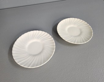 Set of 2 Gladding McBean Franciscan 5.5" White Plates