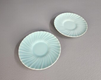 Set of 2 Gladding McBean Franciscan 5.5" Turquoise Plates