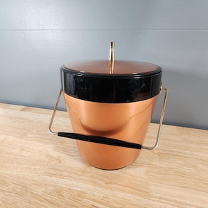Mid Century Gold Ice Bucket