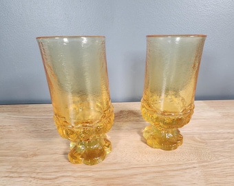 Set of 2 Tiffin Franciscan Madeira Goblet Drinking Glasses