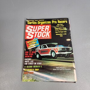 Vintage Super Stock Magazine August 1972