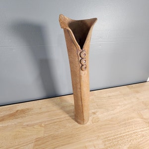 Ceramic Pottery Sculpture Signed 16&quot; Tall