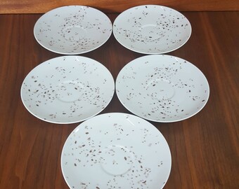 Set of 5 Raymond Loewy Confetti Design for Rosenthal Saucer Plates