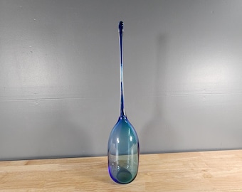Nouvel Art Glass Bottle Vase 22.5" Tall