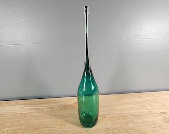 Nouvel Art Glass Bottle Vase 16.5" Tall