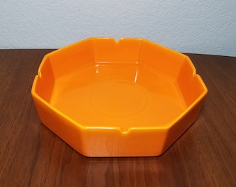 Large Orange Jaru Pottery Ashtray