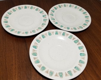 Set of 3 Metlox Poppytrail Navajo Saucer Plates