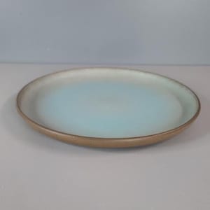 Large Heath Ceramics 15" Wide Turquoise Nutmeg Serving Platter