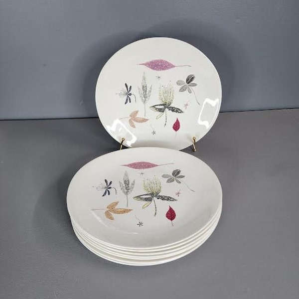 Set of 4 Eva Zeisel for Hallcraft Caprice Dinner Plates