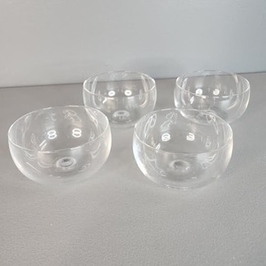 Set of 4 Stackable Glass Bowls