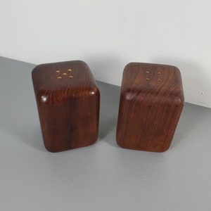 Teak Salt and Pepper Shakers