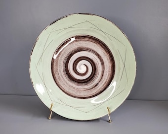 LARGE Santa Anita Ware Stylized Spirals by Vreni Wawra Platter