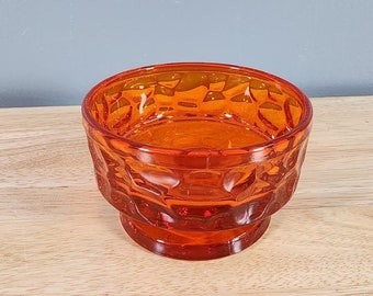 Fostoria Flame Orange Pebble Beach Drinking Glass MULTIPLES AVAILABLE