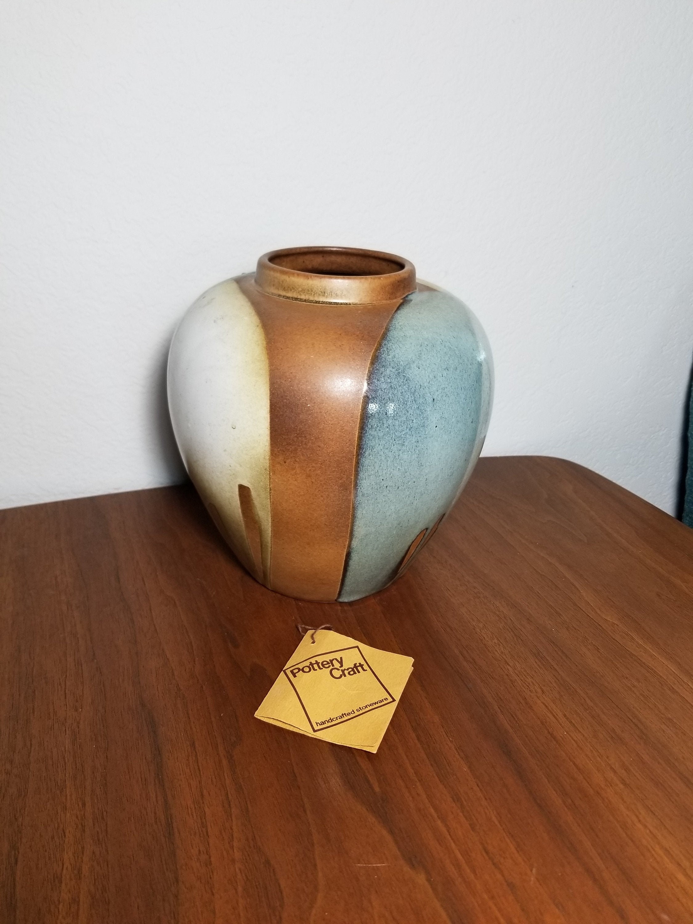 Large Pottery Craft Vase Robert Maxwell