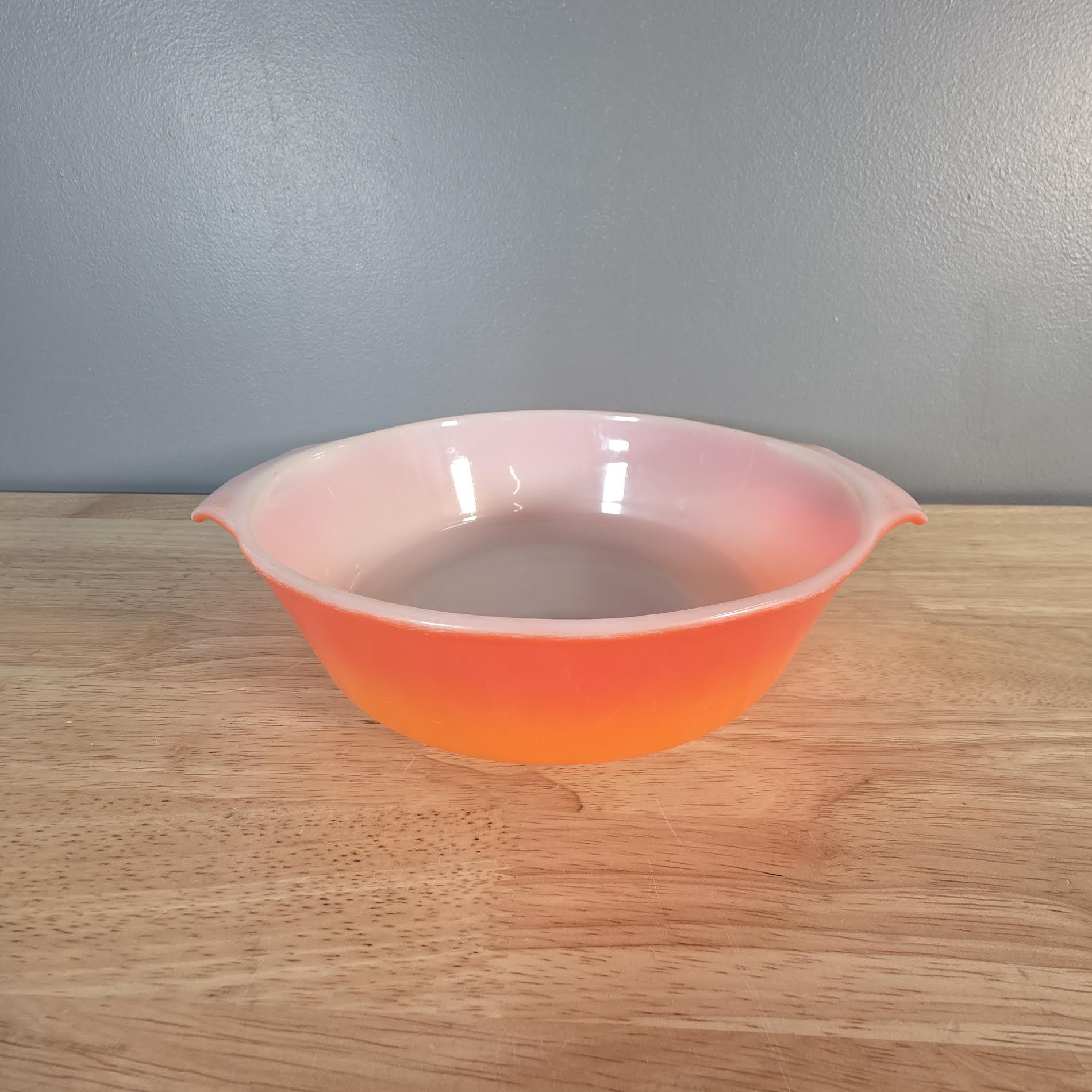 Anchor Hocking Fire King Orange Bowl - Etsy