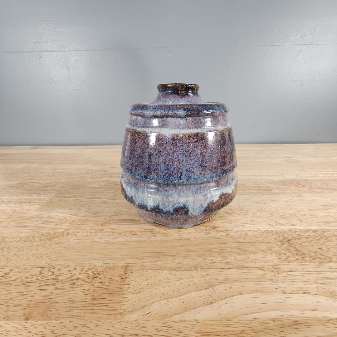Drip Glaze Studio Pottery Vase - Etsy