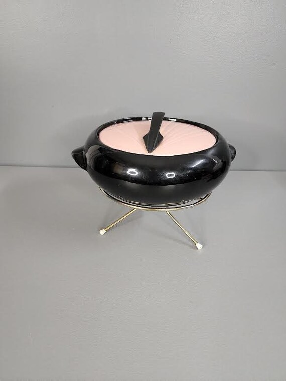 Kenwood Pottery Pink Sun Dial Chafing Dish W/ Stand please Etsy